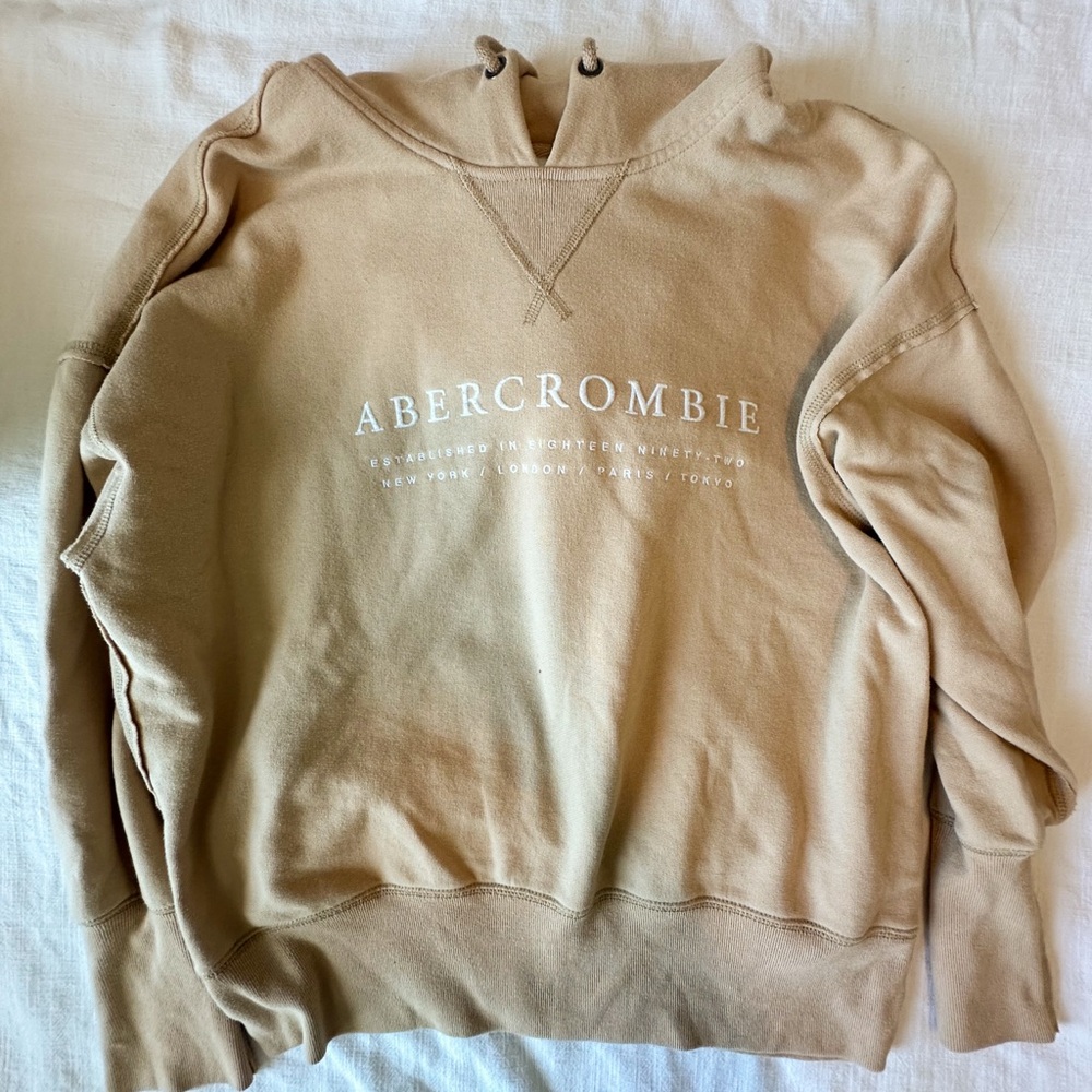 Abercrombie & Fitch Tan Crewneck Sweater